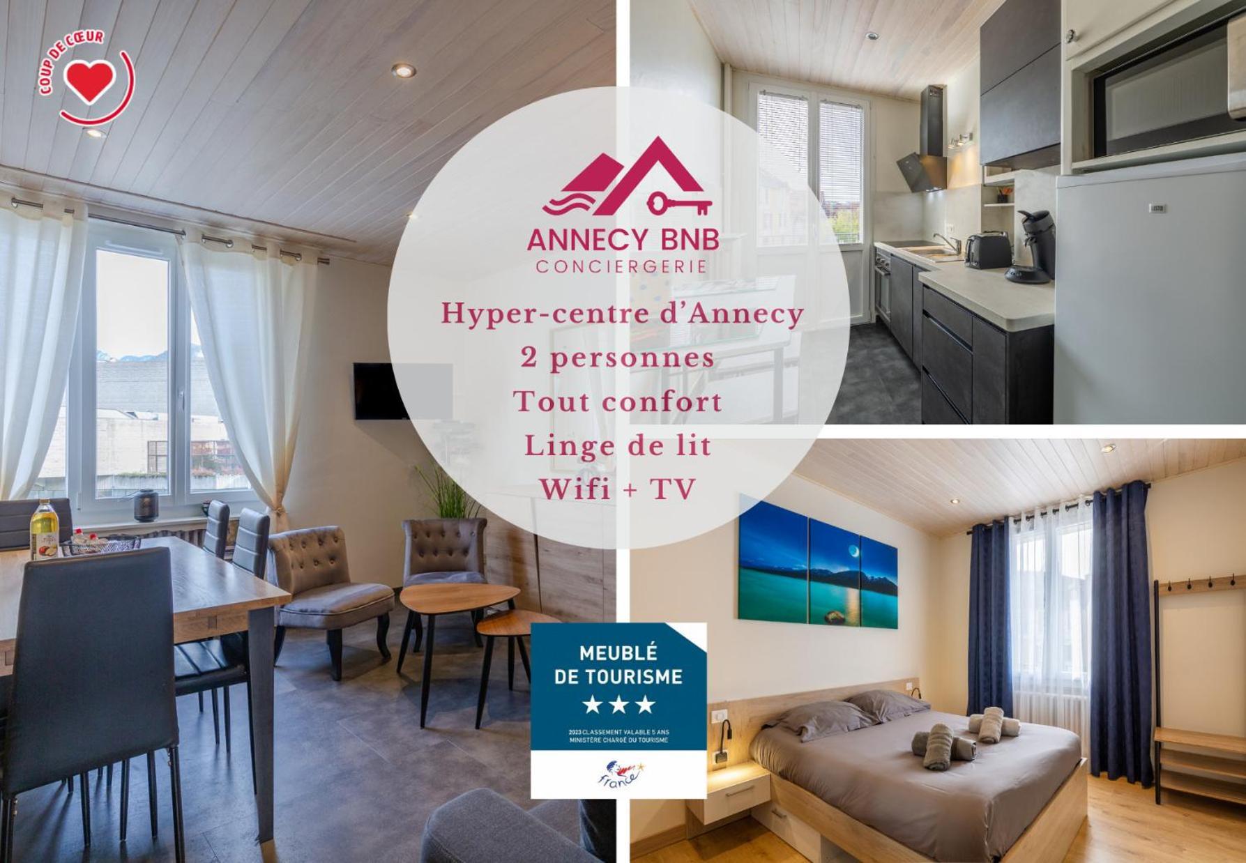 Le Président: cosy T2, 2 à 4 pers, plein centre Apartamento Annecy Exterior foto